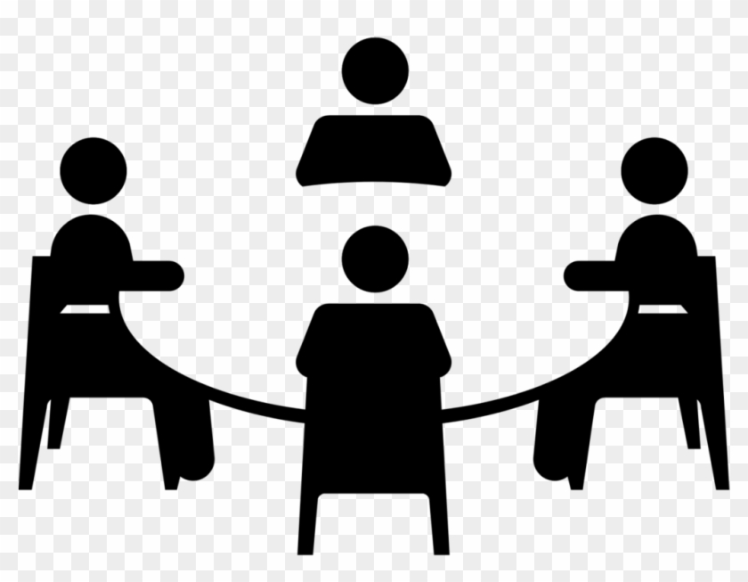 Silhouette Meeting At Getdrawings - Group Discussion Icon Png #1341689