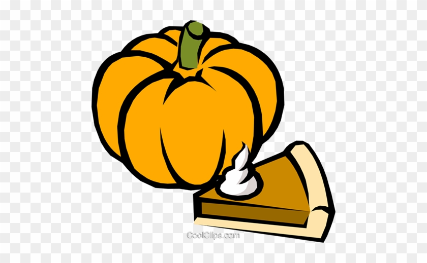 Pumpkin Pie Royalty Free Vector Clip Art Illustration - Clipart Squash #1341737