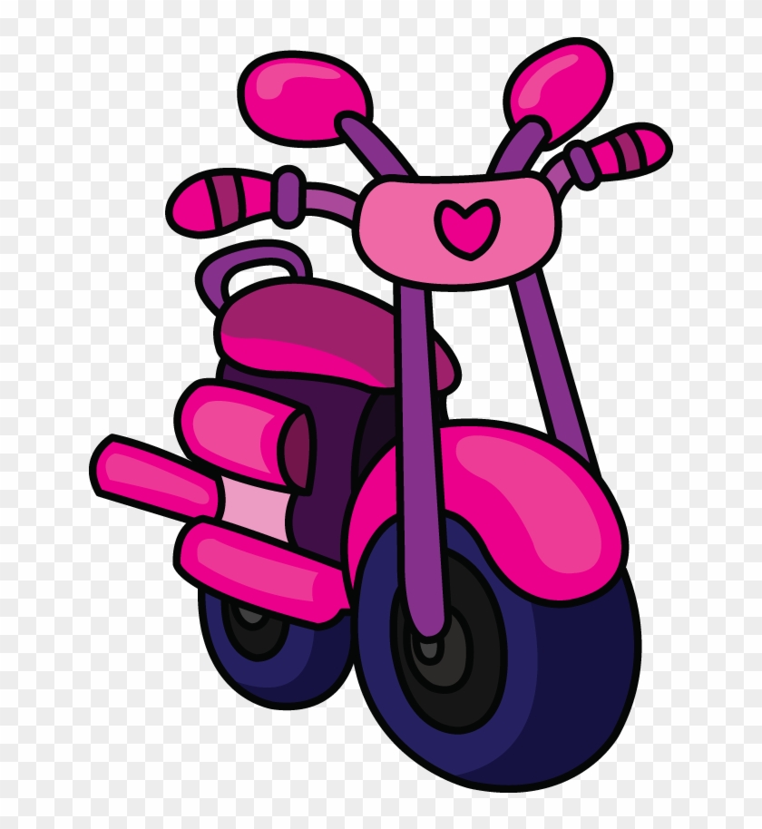 Drawing Motorcycle Cartoon - Drawing Of A Cartoon Motorbike #1341744