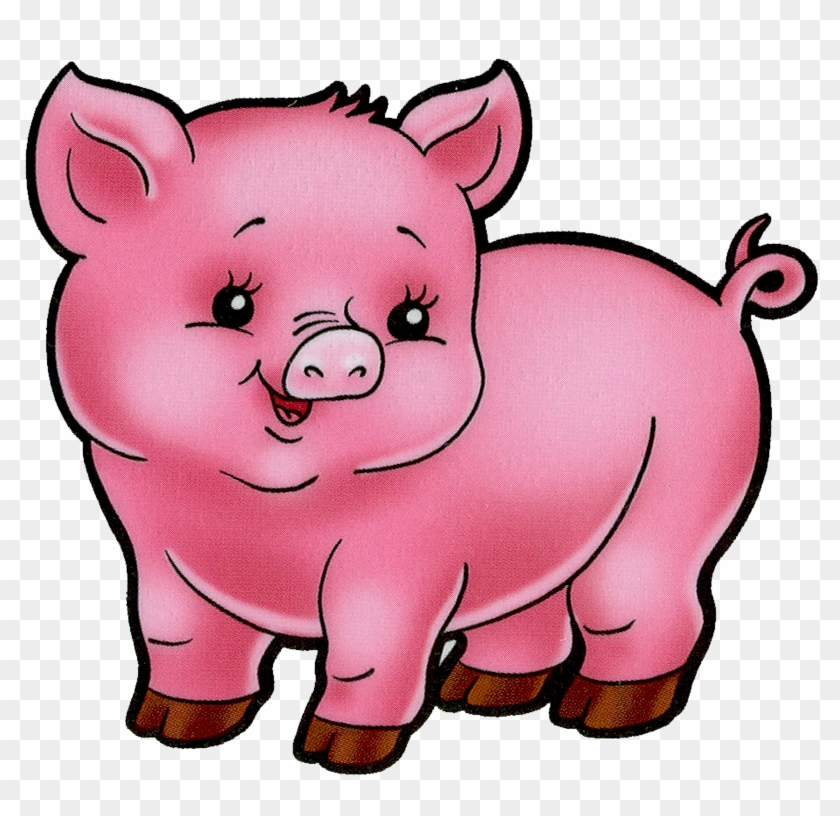 Pig Crafts, Pig Illustration, Cute Cartoon, Cartoon - Imagen En Caricatura De Un Cerdo #1341778