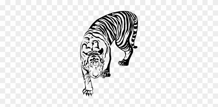 Tiger Tattoos Art Tattoo - Transparent Black And White Tiger - Free  Transparent PNG Clipart Images Download