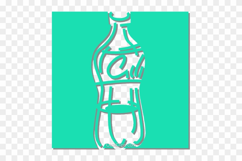 Pop Bottle Royalty Free Vector Clip Art Illustration - Glass Bottle #1341829