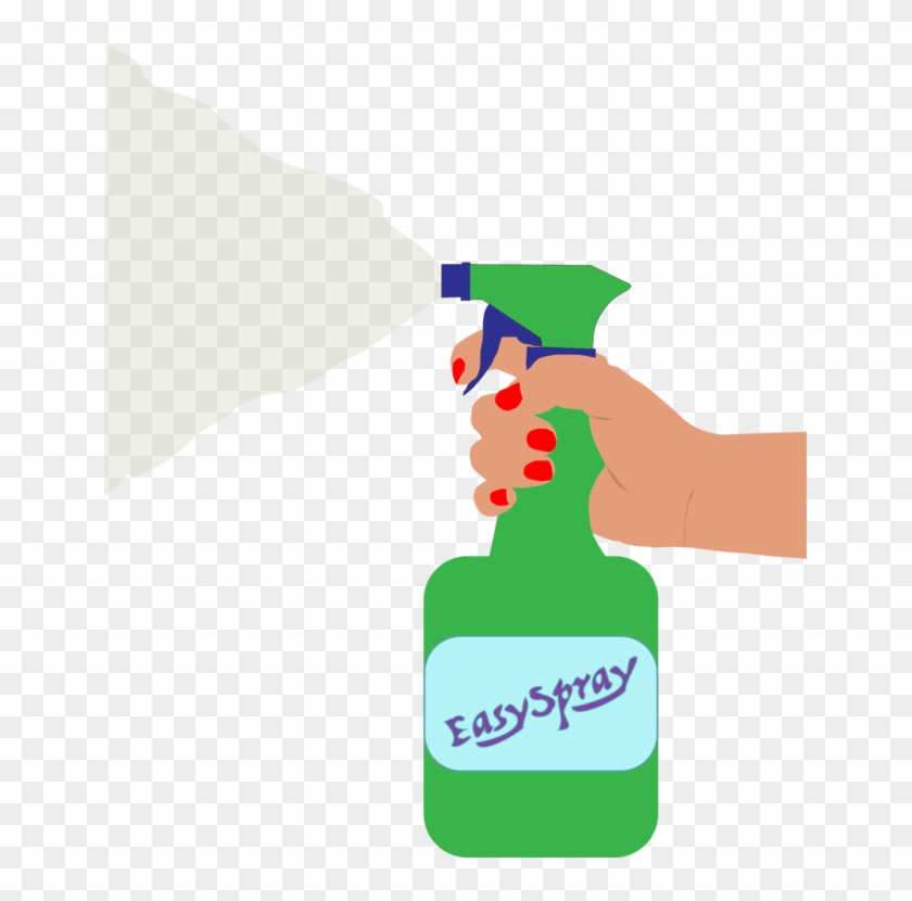 Spray Bottle Aerosol Spray Insecticide Computer Icons - Hand On Spray Bottle Clipart #1341831