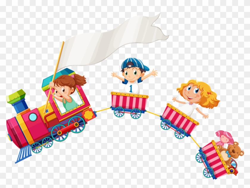Color Cartoon Amusement Park Small Train Design - Box Of Songs - Cd #1341862