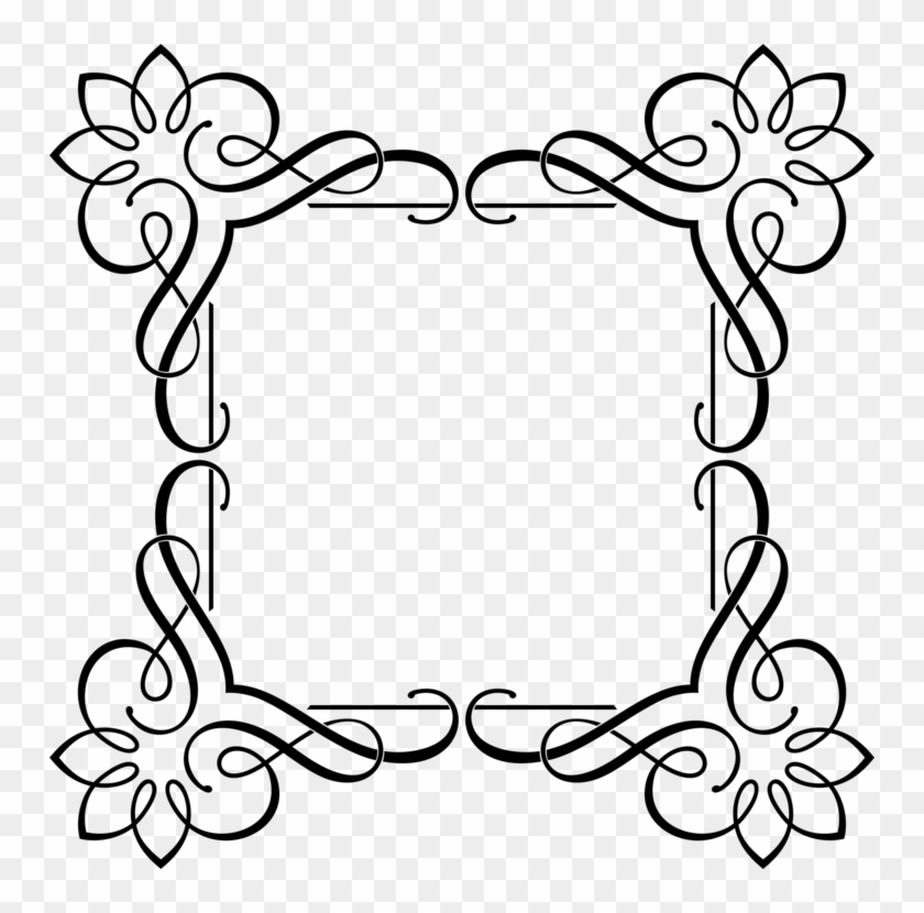 Picture Frames Mete A Sozen Decorative Arts Wall Work - Fancy Photo Frame Black #1341863