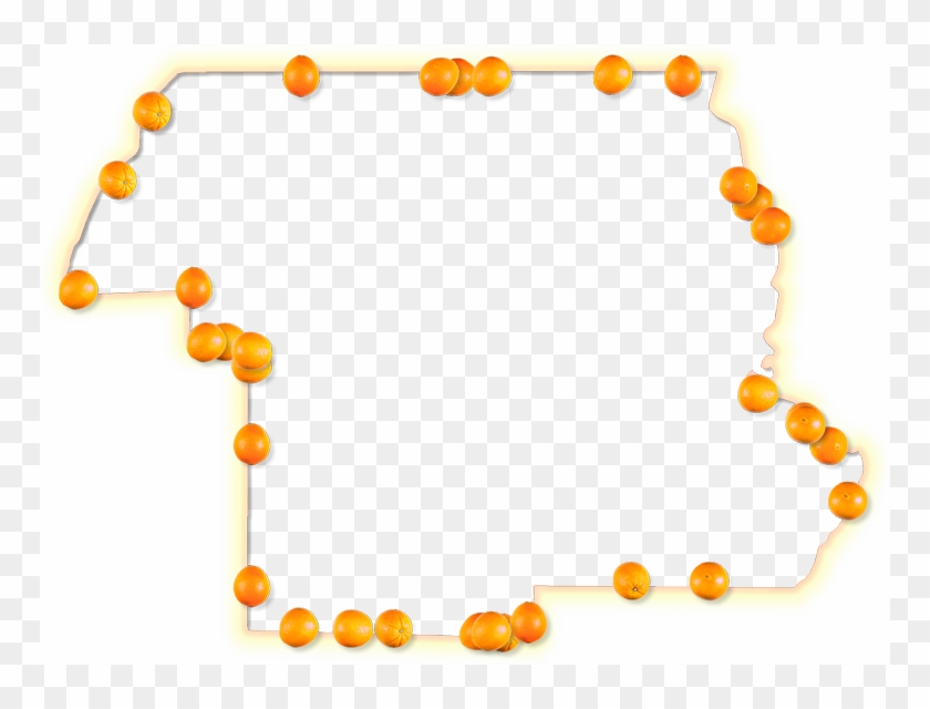A Map Of Jackson With A Yellow-orange Glow Border And - Circle #1341883