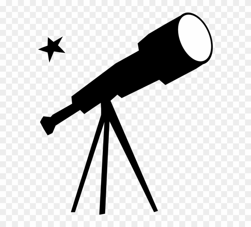 All Photo Png Clipart - Telescope Black And White #1341900