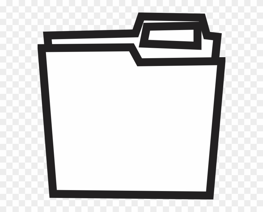Folder Clipart Black And White - Black And White File Clipart #1341929