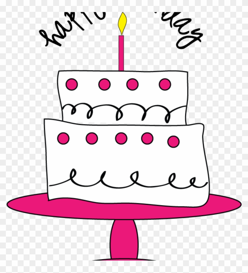 Free Cake Clipart Images Free Birthday Cake Clipart - Girly Birthday Cake Clipart #1341935