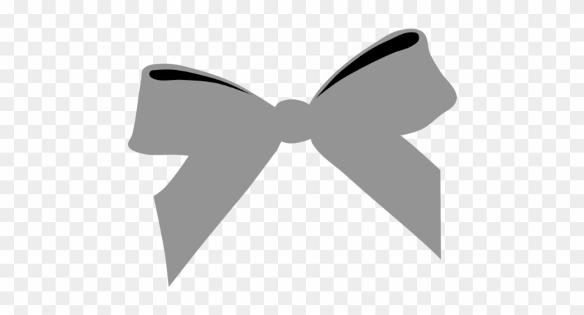 Black Ribbon Bow Tie Awareness Ribbon - Black Ribbon Clip Art #1341943