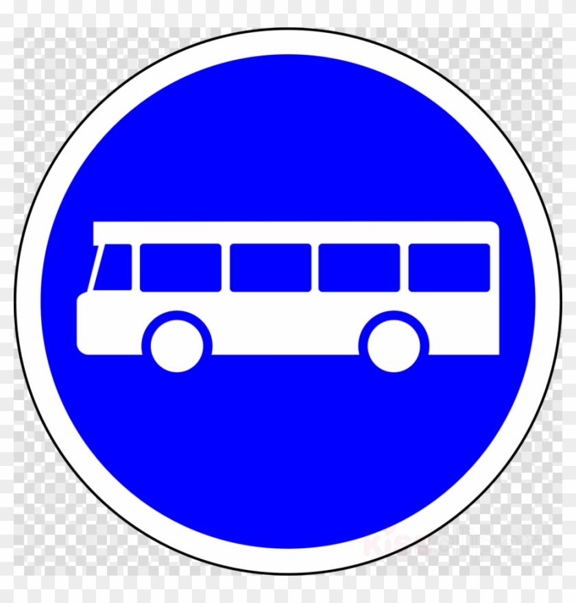 Bus Road Sign Clipart Bus Traffic Sign Stop Sign - Verkehrszeichen Bus #1342007