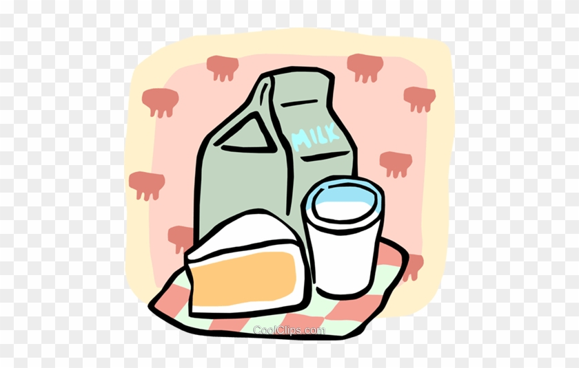 Milk And A Slice Of Pie Royalty Free Vector Clip Art - Milk And A Slice Of Pie Royalty Free Vector Clip Art #1342039
