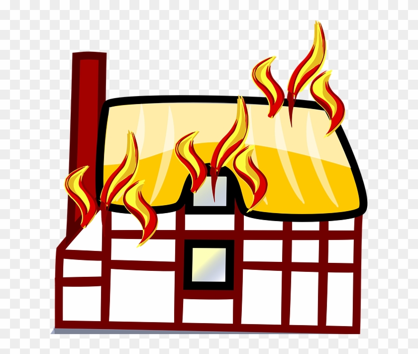 Building On Fire Cartoon #1342073