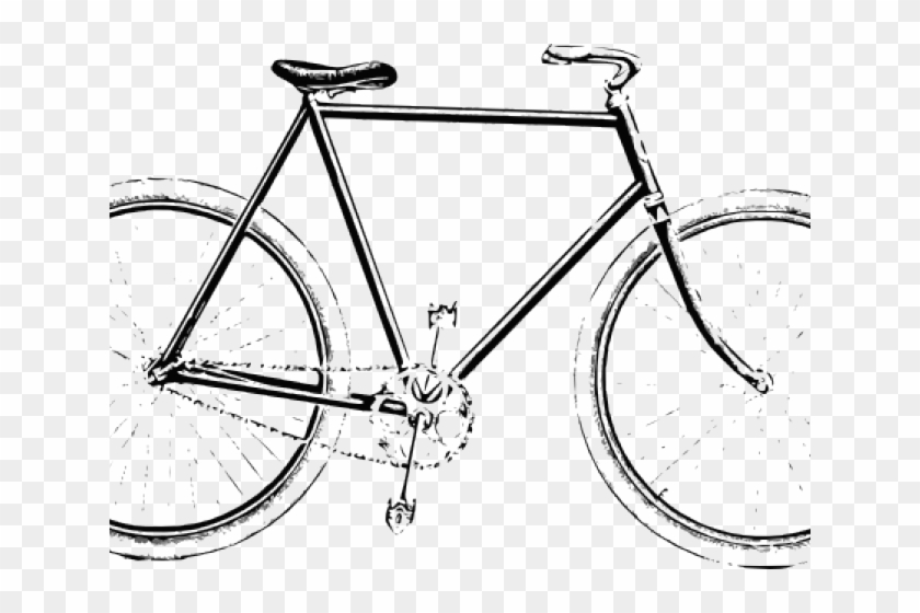 Cycling Clipart Old Bicycle - Single Speed Vintage #1342084