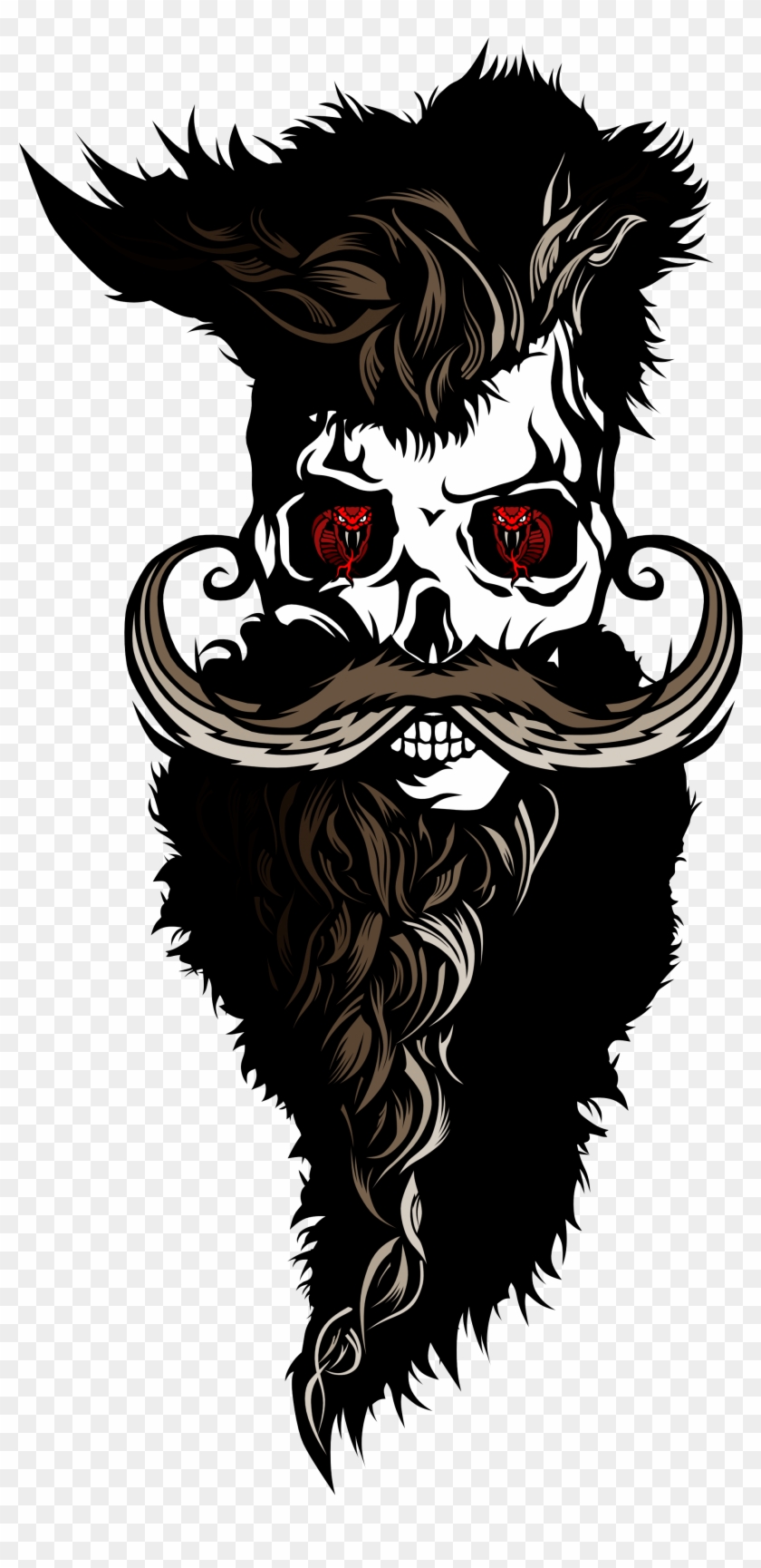 Svg Freeuse Download Tee Shirt Tete De Mort Hipster - Barbu Tete De Mort #1342093