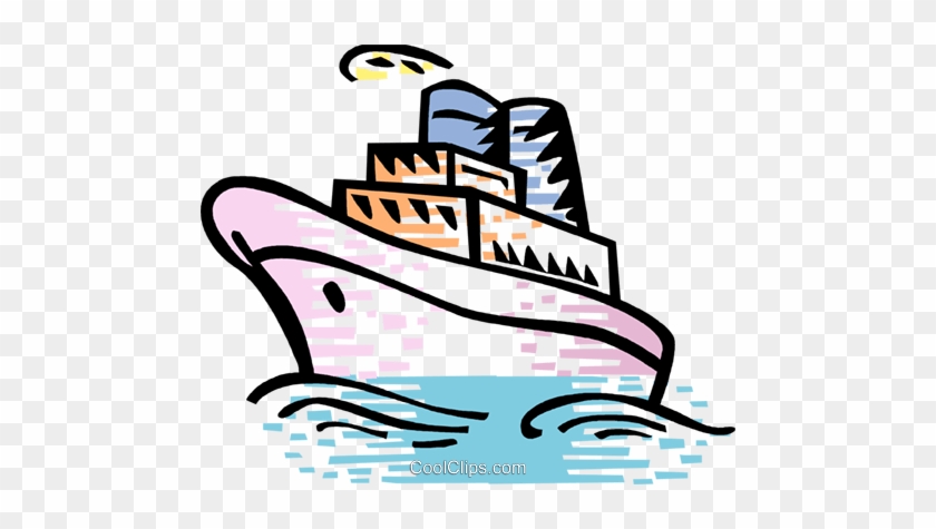 Cruise Ships And Ocean Liners Royalty Free Vector Clip - Cruise Ship #1342098
