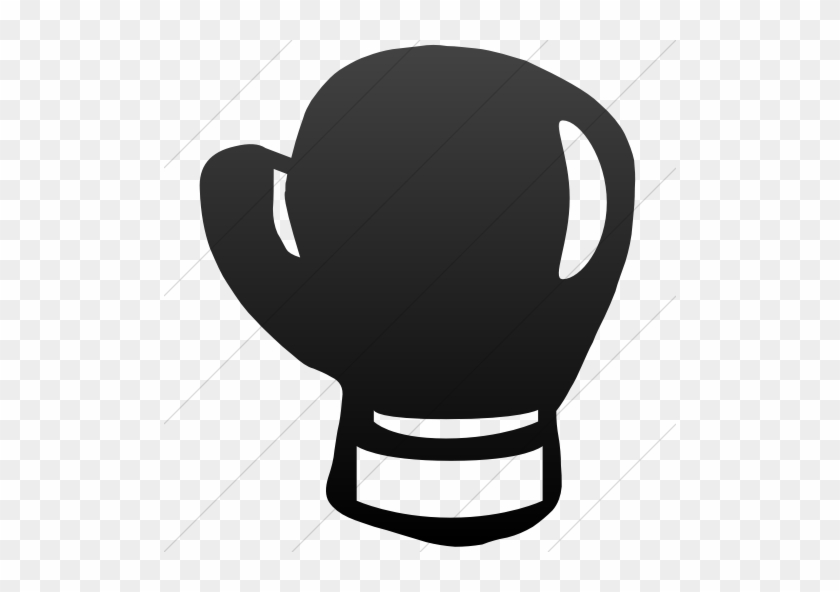 Classica Boxing Glove Icon Simple Black Gradient - Boxing Gloves Icon Orange #1342151