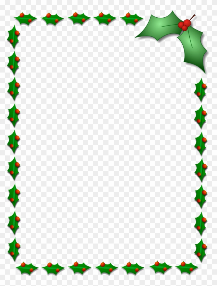 Christmas Border Png Pic - Christmas Page Borders Png #1342190