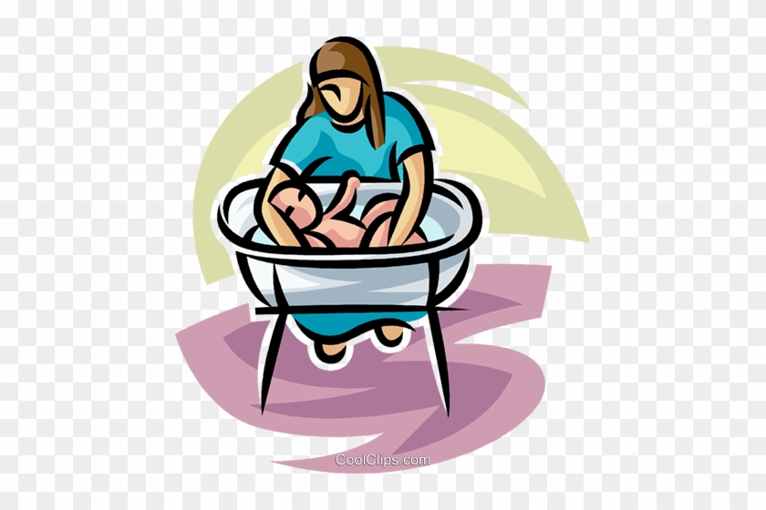 Neugeborene Mit Einem Bad Vektor Clipart Bild -vc063255 - Clip Art #1342244