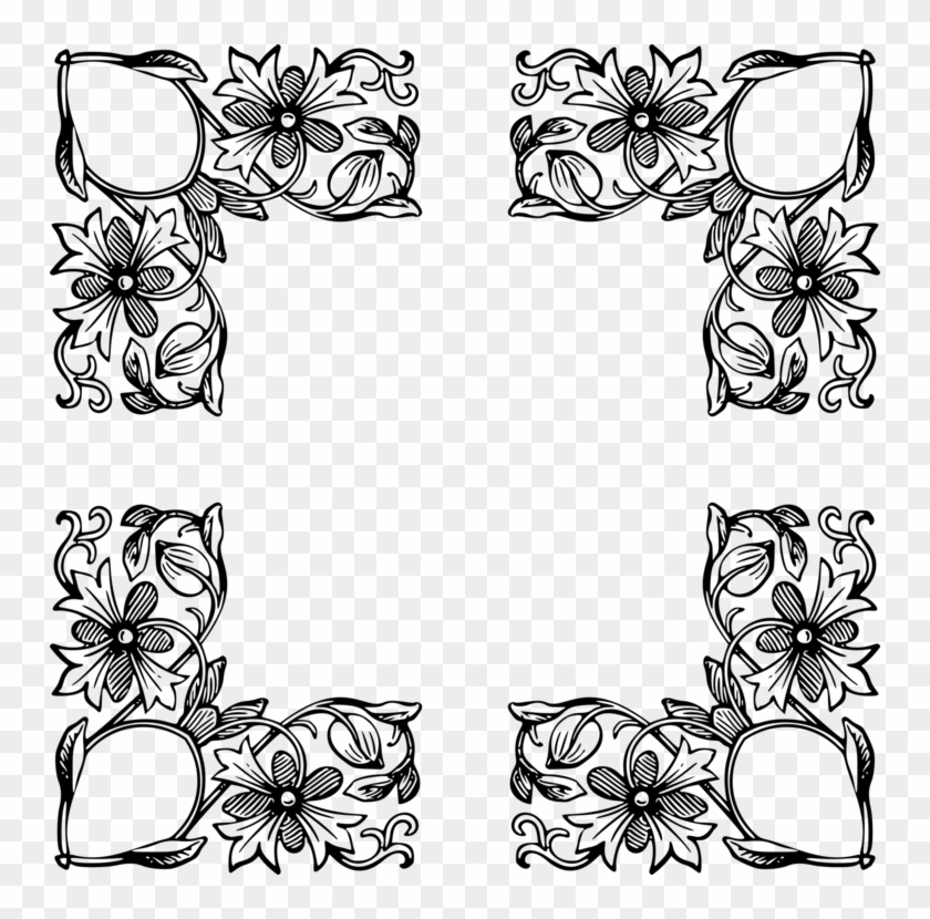 Floral Design Drawing Floral Ornament Microsoft Word - Design #1342247