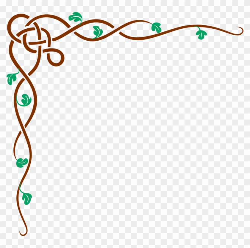 Grapevines Blog Drawing Video Clip - Simple Page Border Design #1342260