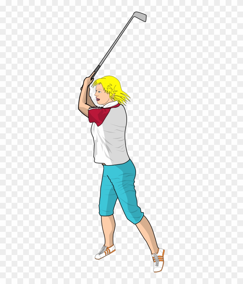 This Free Clip Arts Design Of Golfer Png - Playing Golf Cartoon Png #1342261