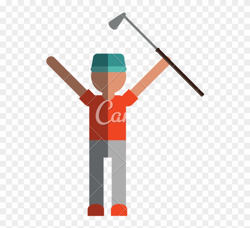 Winning Golfer Icon Image - Golf #1342286