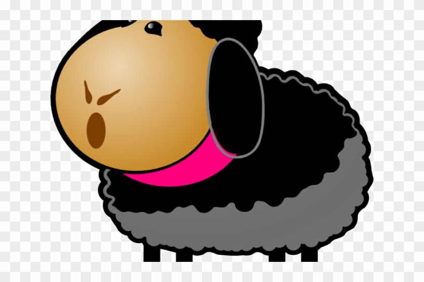 Cartoon Sheep Clipart - Baa Baa Black Sheep Clip Art - Full Size PNG