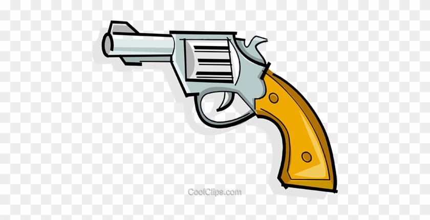 Revolver Royalty Free Vector Clip Art Illustration - Revolver #1342370