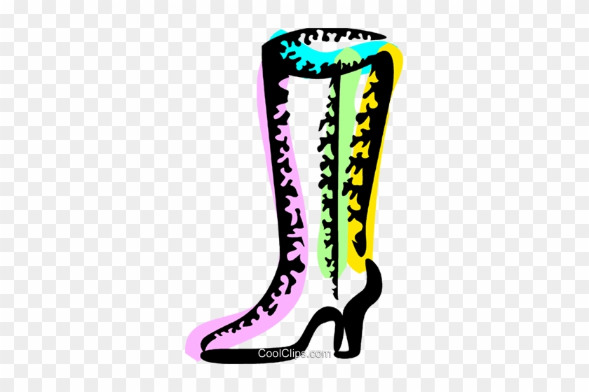 Ladies Boots Royalty Free Vector Clip Art Illustration - Illustration #1342420
