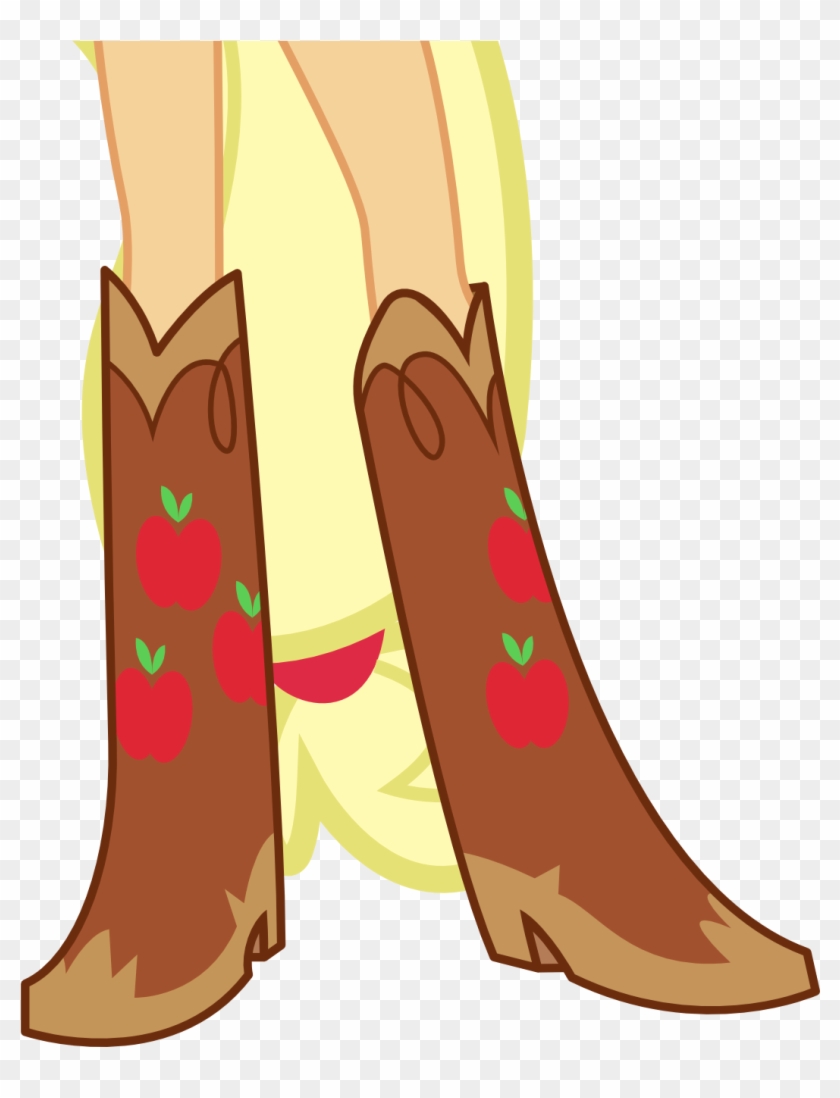 Boots Clipart Girl Boot - Applejack Boots #1342443