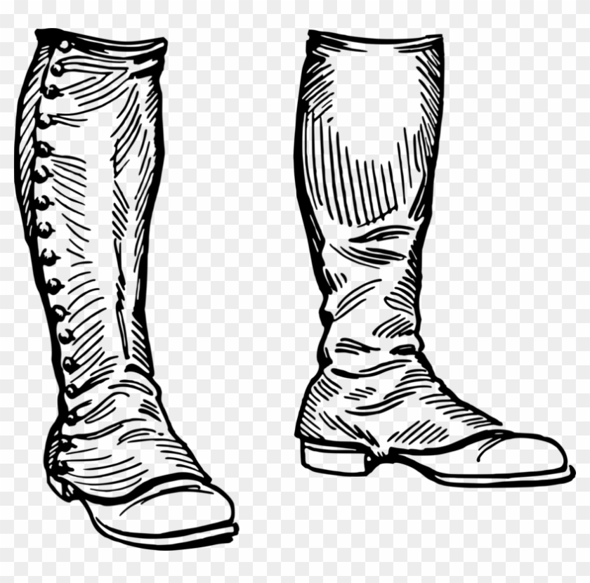 Boot Shoe Clothing Footwear Kyahan - Gaiters Drawing #1342447