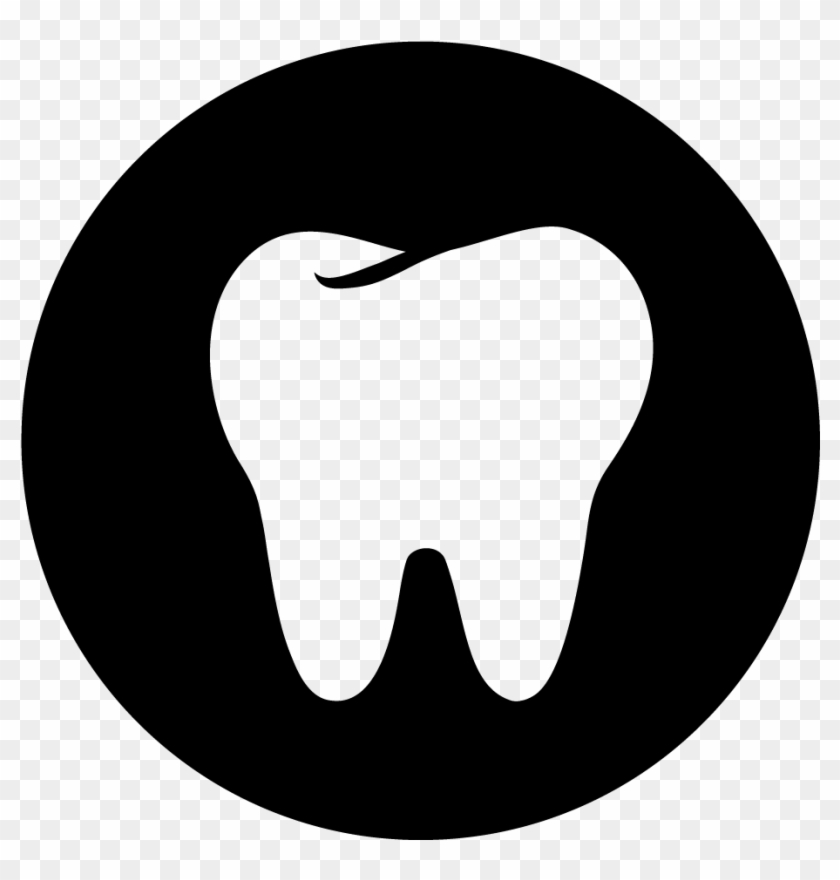 Tooth Clip Royalty Free Library Crown Techflourish - Facebook Messenger Black Icon #1342481