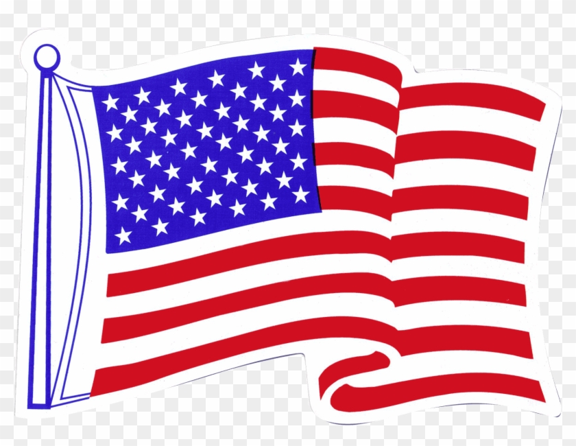 American Flag Fridge Magnet - Us Flag Store American Flag Waving Magnet #1342512
