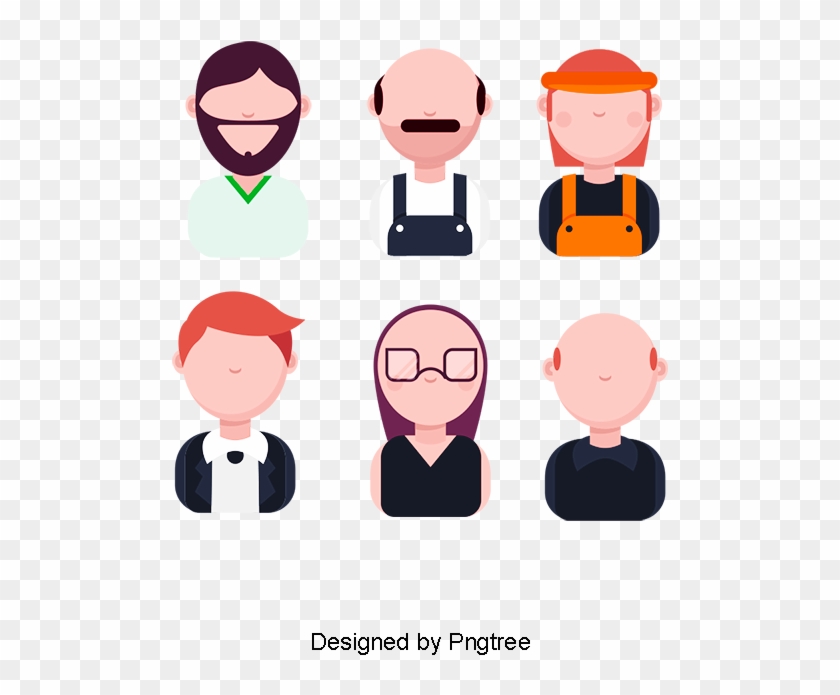 People Flat Design Vector, Faceless Figures, People - Design #1342528