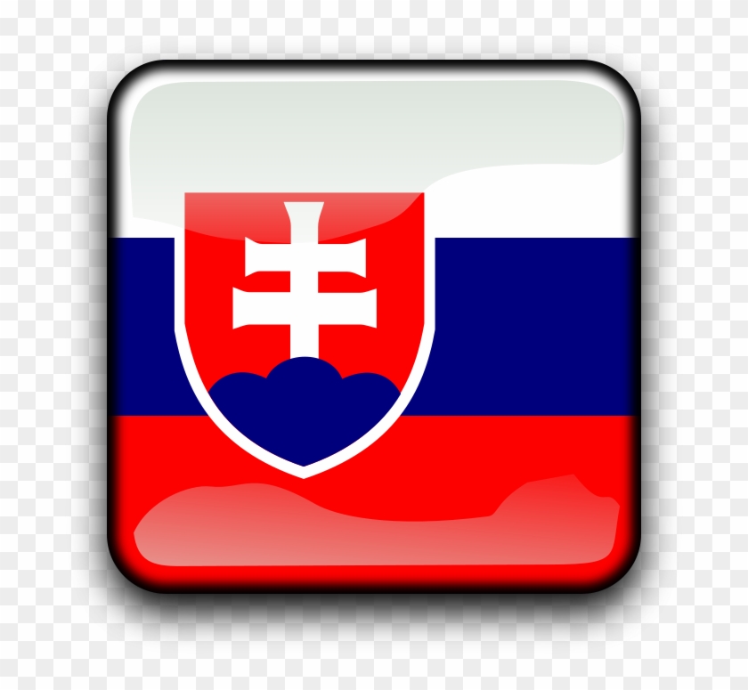 This Free Clip Arts Design Of Sk Png - Slovakia Flag Ico #1342554