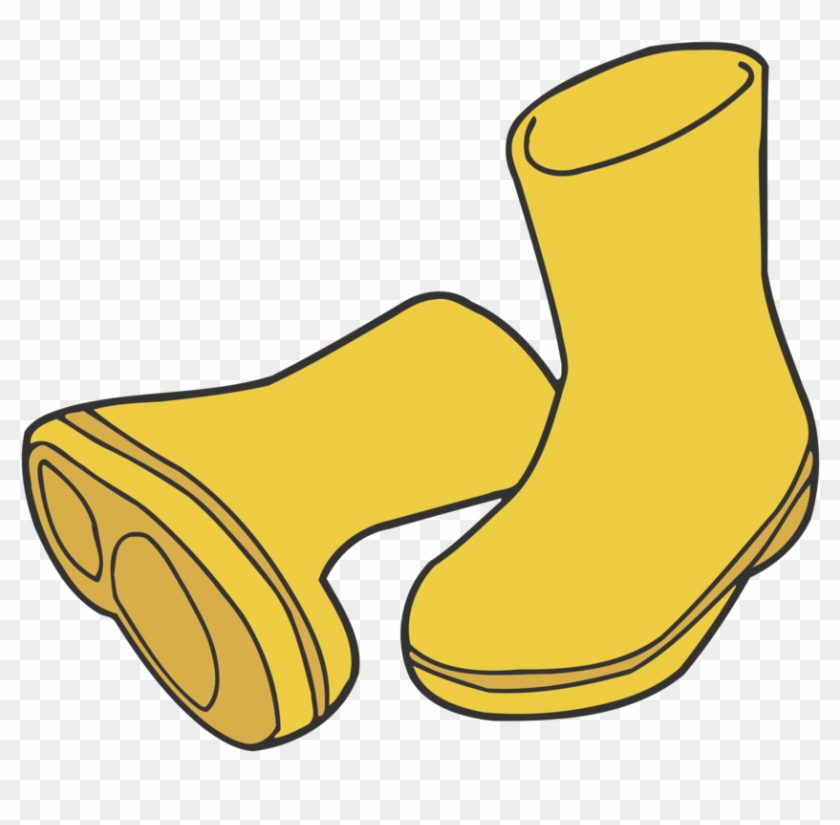 All Photo Png Clipart - Yellow Rain Boots Clipart #1342600