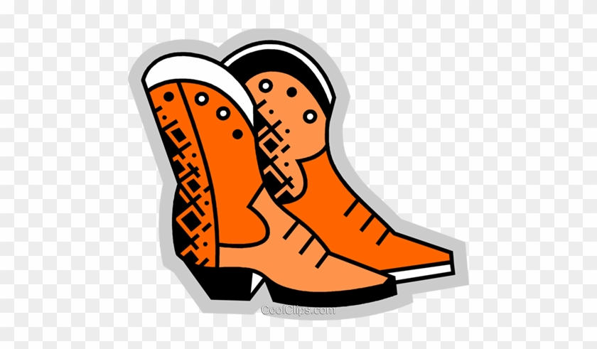 Cowboy Boots Royalty Free Vector Clip Art Illustration - Cowboy Boots #1342604