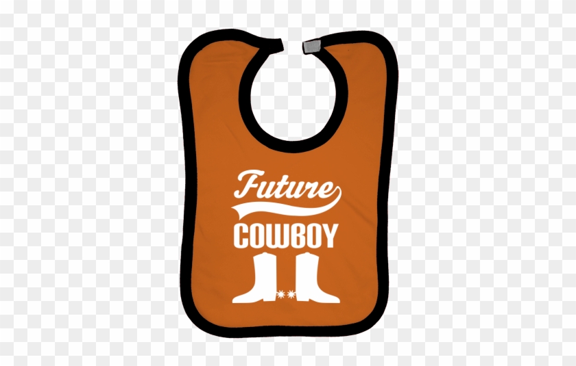 Future Cowboy Baby Bib For A Little Boy Has Silhouette - Inktastic #1342616