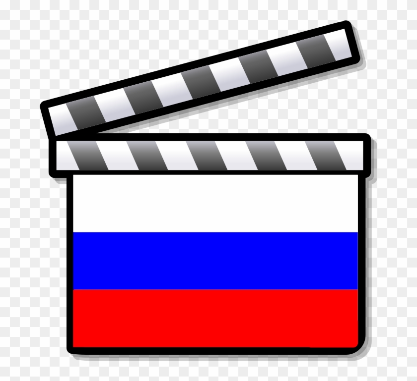 Russia Film Clapperboard - One Act Play Logo #1342632