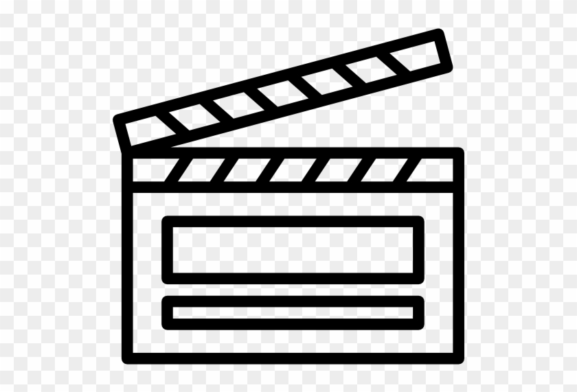 Clapperboard Free Icon - Movie Action Outline #1342665