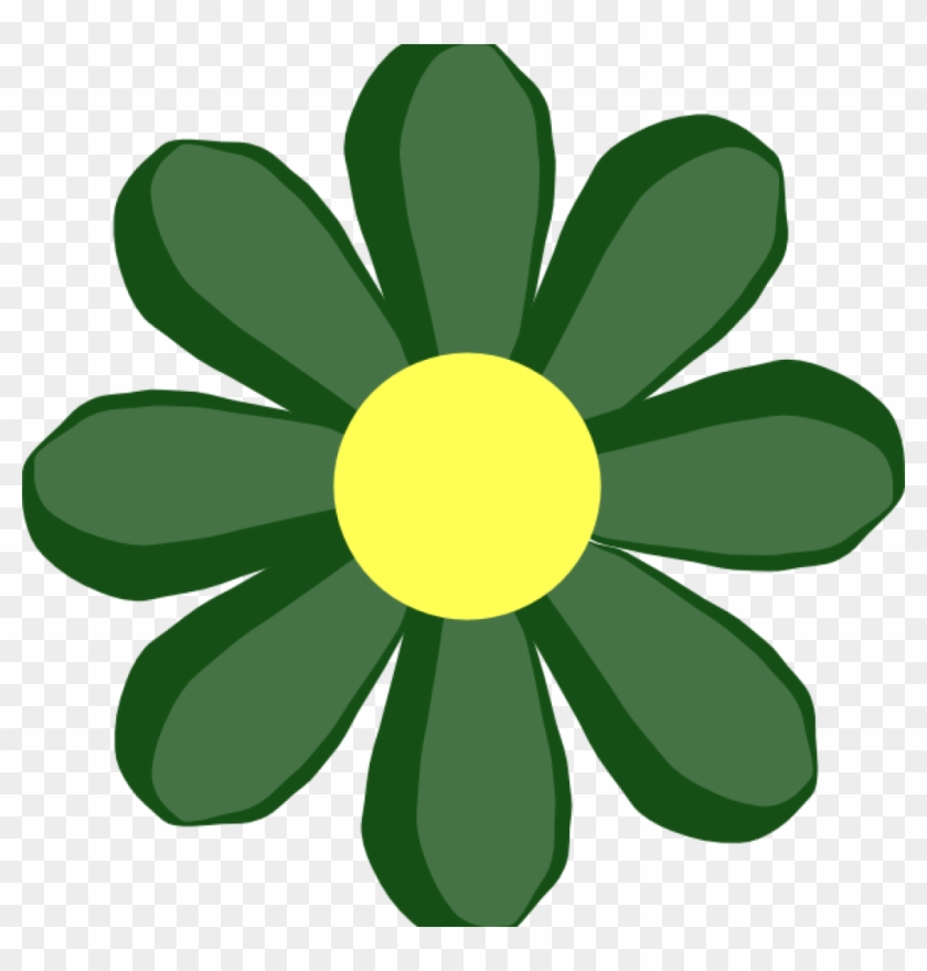 Free Clipart Spring Flowers Spring Flowers Clipart - Green Flower Drawing Png #1342728