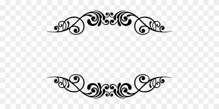 Decorative Borders Stencil Designs Decorative Arts - Decorative Borders Black & White #1342805