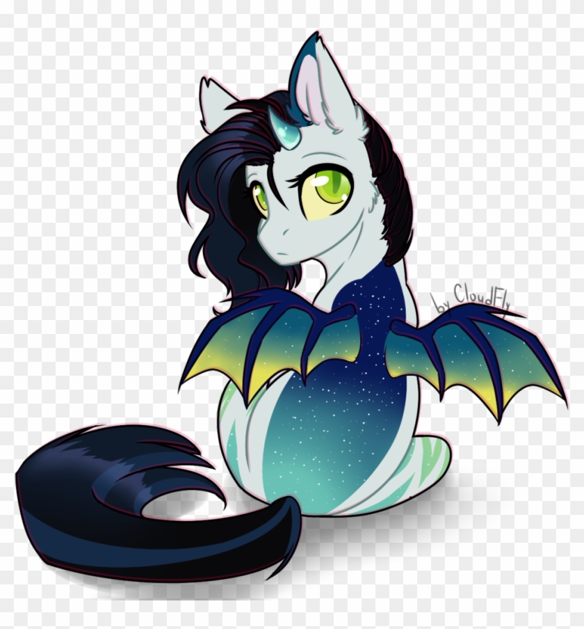 Cloud-fly, Bat Pony, Female, Mare, Oc, Oc - Cartoon #1342843