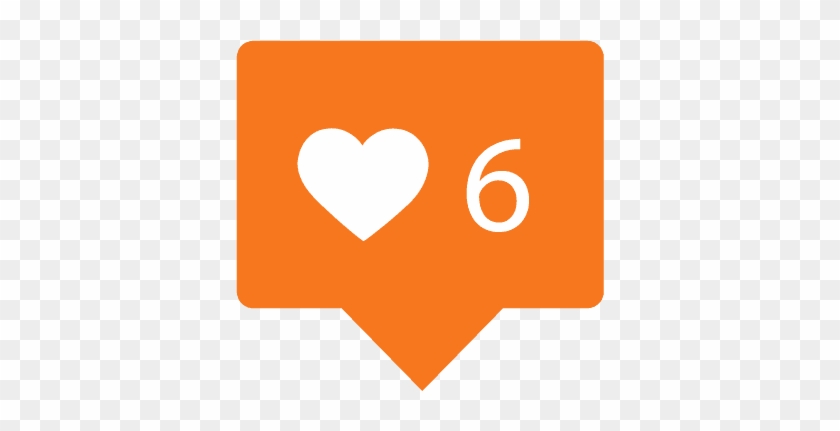 Orange - New Follower Instagram Png #1342872