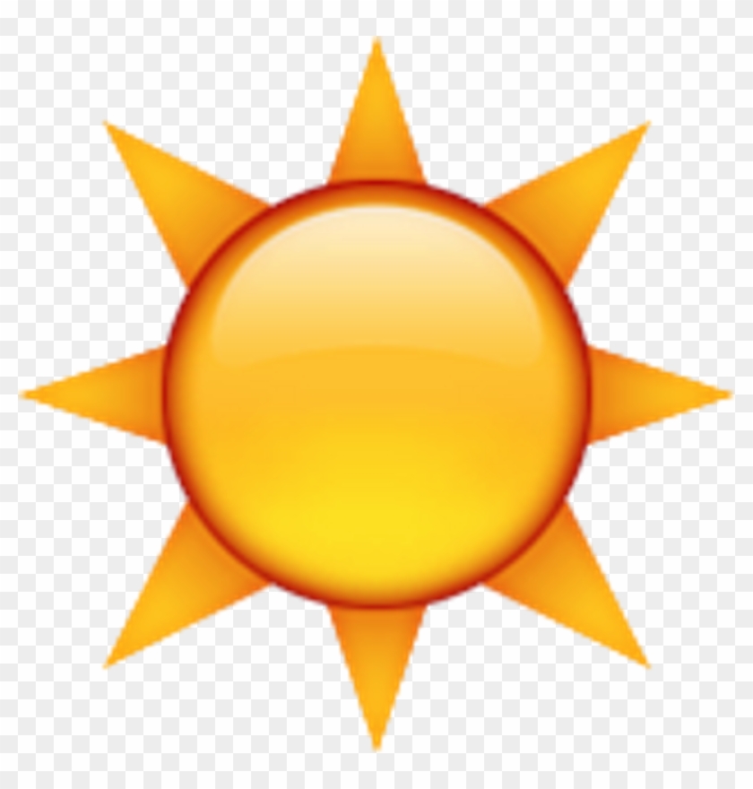 Sun Yellow Emoji - Clip Art Sun #1342896