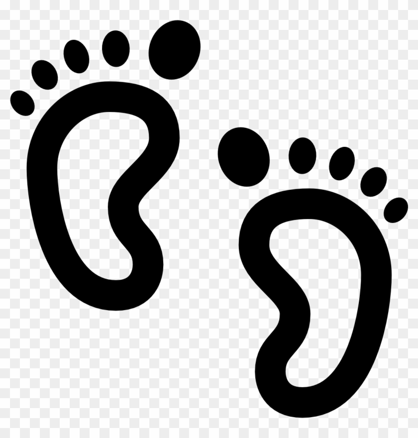 Feet Clipart Right Foot - Baby Icon Png Transparent #1342974