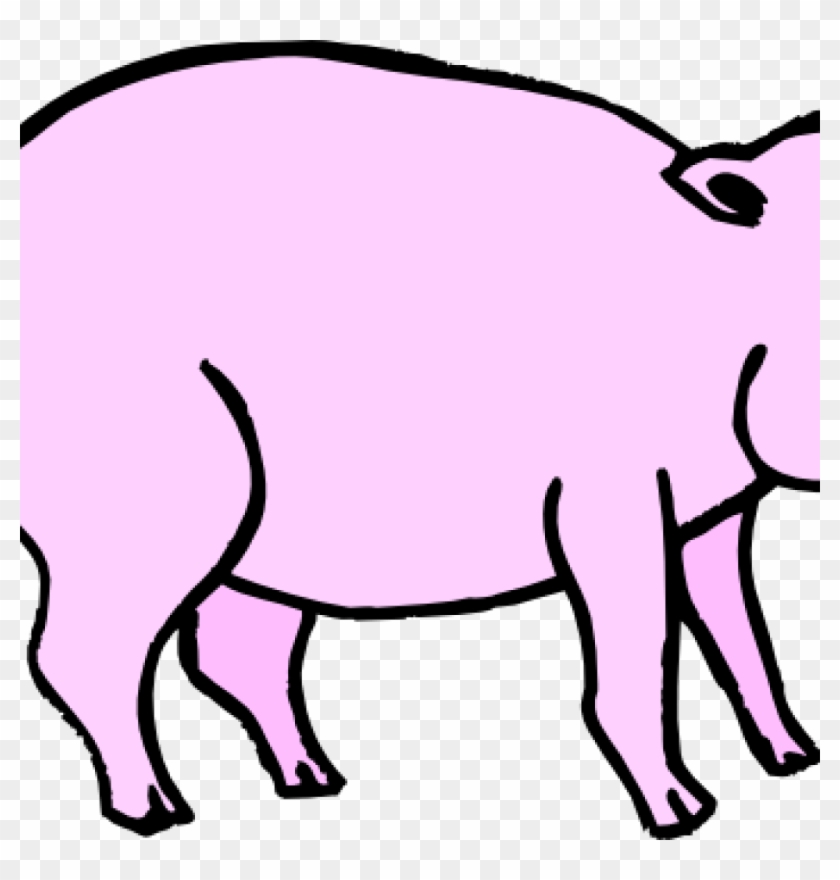 Pink Pig Clipart Pink Pig Clip Art At Clker Vector - Clip Art #1343090