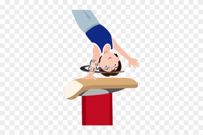 Gymnast Clipart Male Gymnast - Clip Art Gymnastics Artistic Vault #1343128