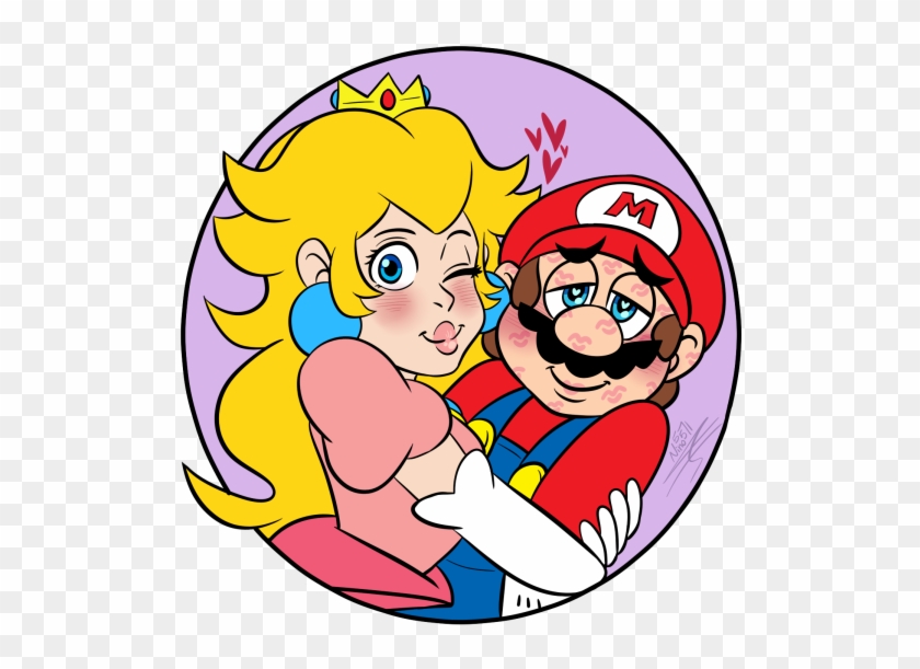 Super Mario Bros, Super Mario 1985, Mario And Princess - Cartoon #1343132